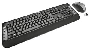 Комплект Trust Tecla Wireless Multimedia Keyboard & Mouse Black-Silver USB