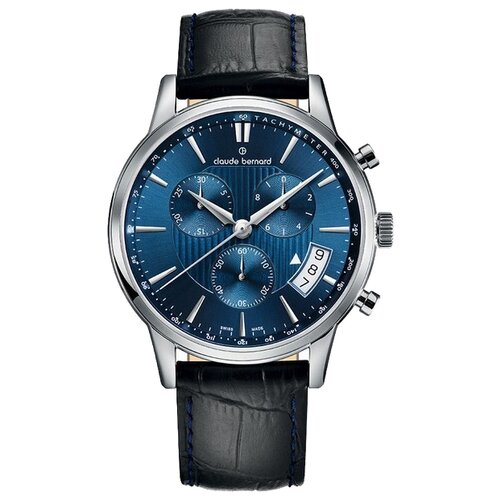 фото Наручные часы claude bernard 01002-3buin, синий, черный