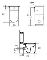 Унитаз Ideal STANDARD Moments K312801+K403901 (с сиденьем, микролифт)