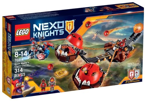 Конструктор LEGO Nexo Knights 70314 Безумная колесница Укротителя, 314 дет.