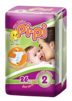 Pi-Pi подгузники Ultra Comfort 2 (3-6 кг) 26 шт.