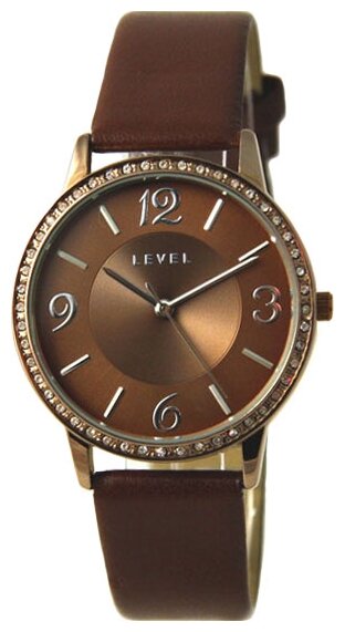 Наручные часы LEVEL 7128510, коричневый, золотой