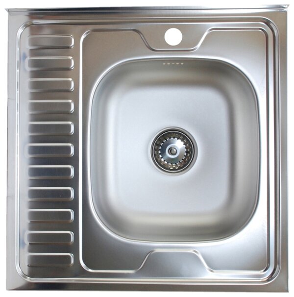 Характеристики модели Накладная кухонная мойка Kromrus EC-209, 60х60см ...