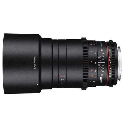 Объектив Samyang 135mm T2.2 ED UMC VDSLR Micro 4/3, черный