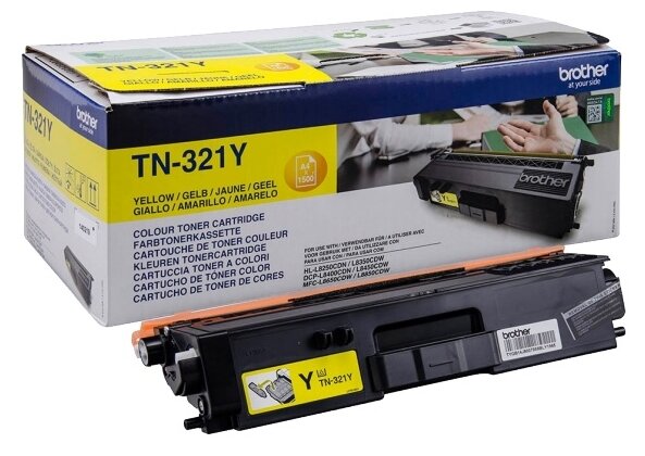 Brother TN-321Y Картридж, Yellow HLL8250CDN MFCL8650CDW, желтый, 1500стр