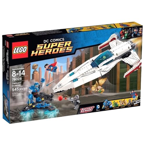 LEGO DC Super Heroes 76028 Вторжение Дарксайда, 545 дет. конструктор lego dc super heroes 76028 вторжение дарксайда 545 дет