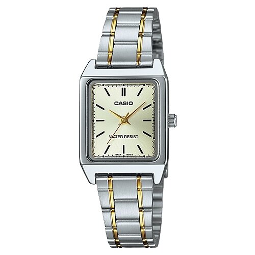 Наручные часы CASIO Standard LTP-V007SG-9E, серебряный, желтый