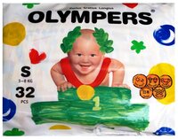 OLYMPERS подгузники S (3-8 кг) 32 шт.