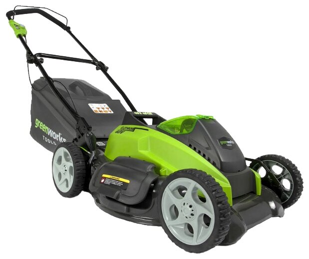 Электрическая газонокосилка greenworks G40LM45 G-MAX 40V 45 cm 4-in-1 ...