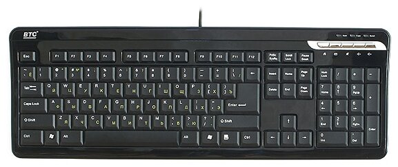 Клавиатура BTC 6340-BL Black USB