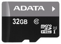 Карта памяти ADATA Premier microSDHC Class 10 UHS-I U1 32GB + SD adapter