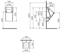 Писсуар VitrA S50 5330B003-5331