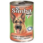 Влажный корм для собак Simba говядина, с овощами 1.23 кг - изображение