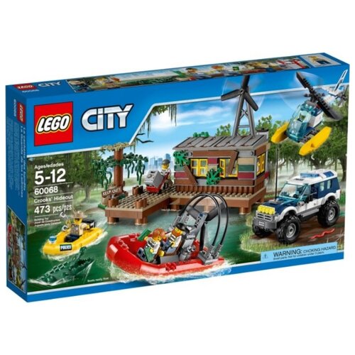 Конструктор LEGO City 60068 Секретное убежище воришек, 473 дет. конструктор lego city 60171 убежище в горах 88 дет