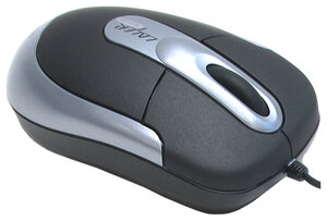 Компактная мышь Porto Lazer Notebook Mouse LM612 Black-Silver USB