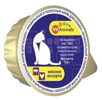 Корм для кошек VitAnimals Консервы для кошек Мясное ассорти (0.125 кг) 1 шт. 0.125 кг 1