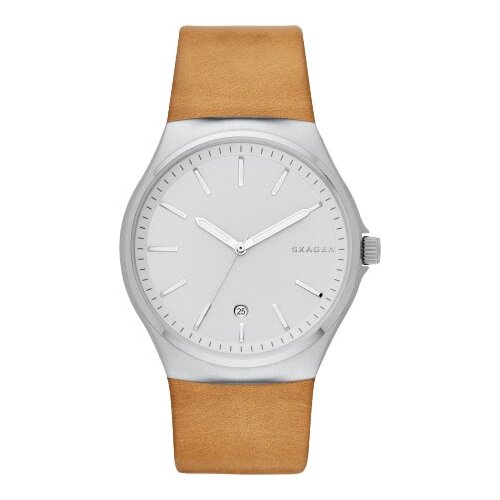 Наручные часы SKAGEN Sundby SKW6261, серебряный, бежевый