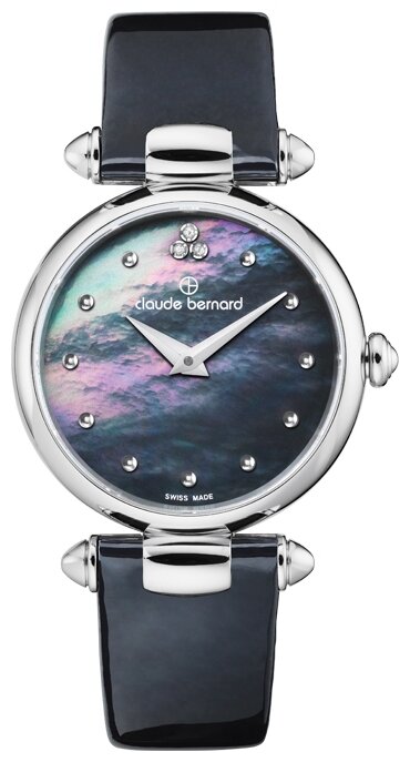 Наручные часы Claude Bernard, серебряный, черный