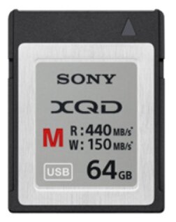 Карта памяти Sony XQD 64 ГБ, R/W 440/150 МБ/с