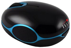 Беспроводная компактная мышь OKLICK 535 XSW Optical Mouse Black-Blue USB