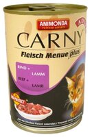 Корм для кошек Animonda Carny Fleisch Menue plus Adult для кошек с говядиной и ягненком (0.4 кг) 1 ш