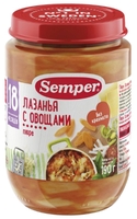 Пюре Semper лазанья с овощами (с 18 месяцев) 190 г, 12 шт.