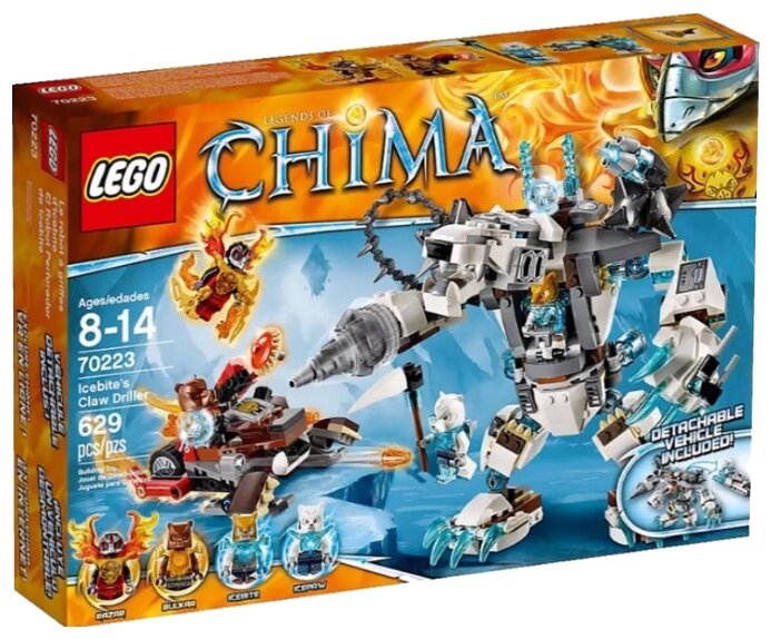 Конструктор LEGO Legends of Chima 70223 Ледяной бур Айсбайта, 629 дет.