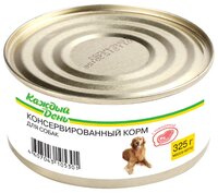 Корм для собак Каждый День Консервы для собак с говядиной (0.325 кг) 1 шт.