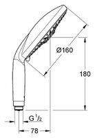 Лейка для душа Grohe Rainshower Classic 28765000 хром