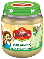 Пюре Сады Придонья кабачок (с 4 месяцев) 120 г, 1 шт