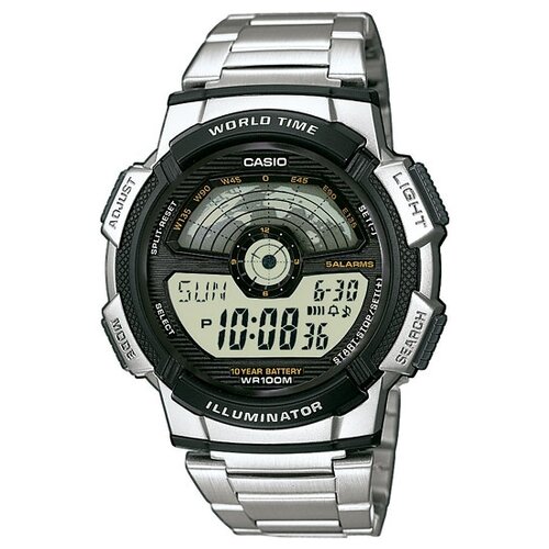 Наручные часы CASIO Collection AE-1100WD-1A, серебряный, черный наручные часы casio ae 3000w 1a