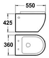 Унитаз MELANA MLN-B2376