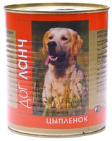 Корм для собак Dog Lunch Цыпленок в желе для собак (0.75 кг) 9 шт.