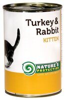 Корм для кошек Nature's Protection Консервы Kitten Turkey & Rabbit (0.4 кг) 1 шт. 0.4 кг 1