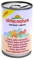 Корм для кошек Almo Nature Classic Adult Cat Jelly Tuna, Chicken and Ham (0.14 кг) 1 шт.