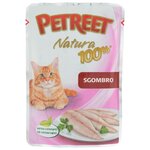 Корм для кошек Petreet (0.085 кг) 24 шт. Natura 100% Макрель. Влажный корм - изображение