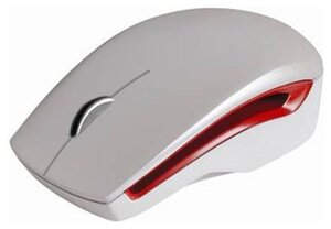 Беспроводная компактная мышь DeTech DE-7061W Wireless Optical Mouse White-Red USB