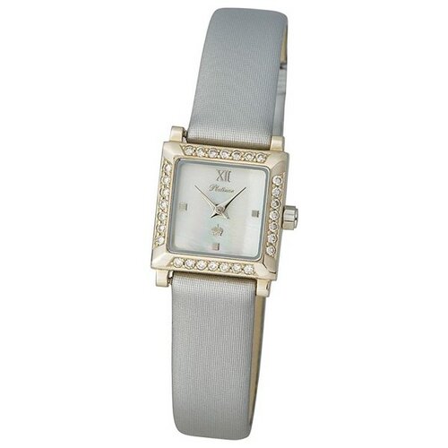 Наручные часы Platinor женские, кварцевые, корпус золото, 585 проба, бриллиант