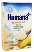 Каша Humana безмолочная кукурузно-рисовая (с 4 месяцев) 200г