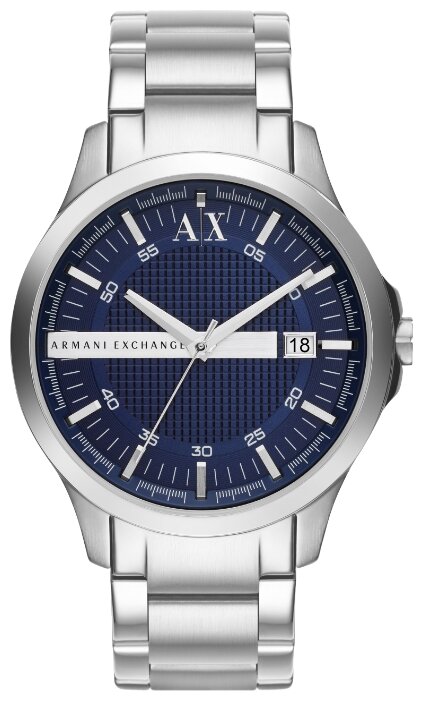 Наручные часы Armani Exchange Hampton, серебряный, синий