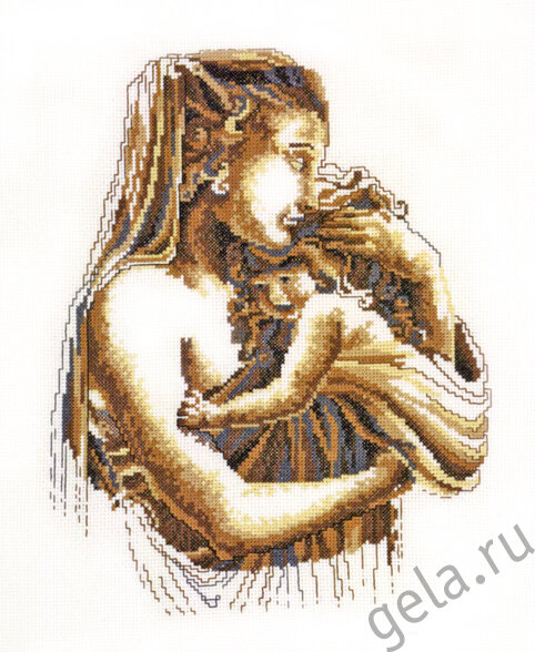 Набор для вышивания Мать и дитя Permin 92-6104