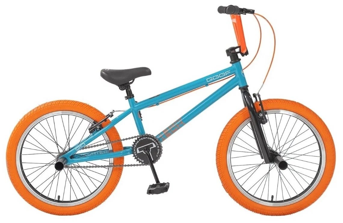 Велосипед BMX Tech Team Goof 20" 2020 бирюзово-оранжевый