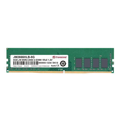 Transcend Модуль памяти Transcend 16GB JM DDR4 2666Mhz U-DIMM 2Rx8 1Gx8 CL19 12V 676000₽