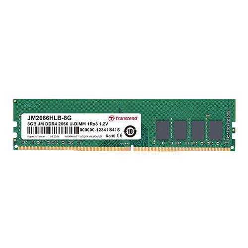 Transcend Модуль памяти Transcend 16GB JM DDR4 2666Mhz U-DIMM 2Rx8 1Gx8 CL19 1.2V