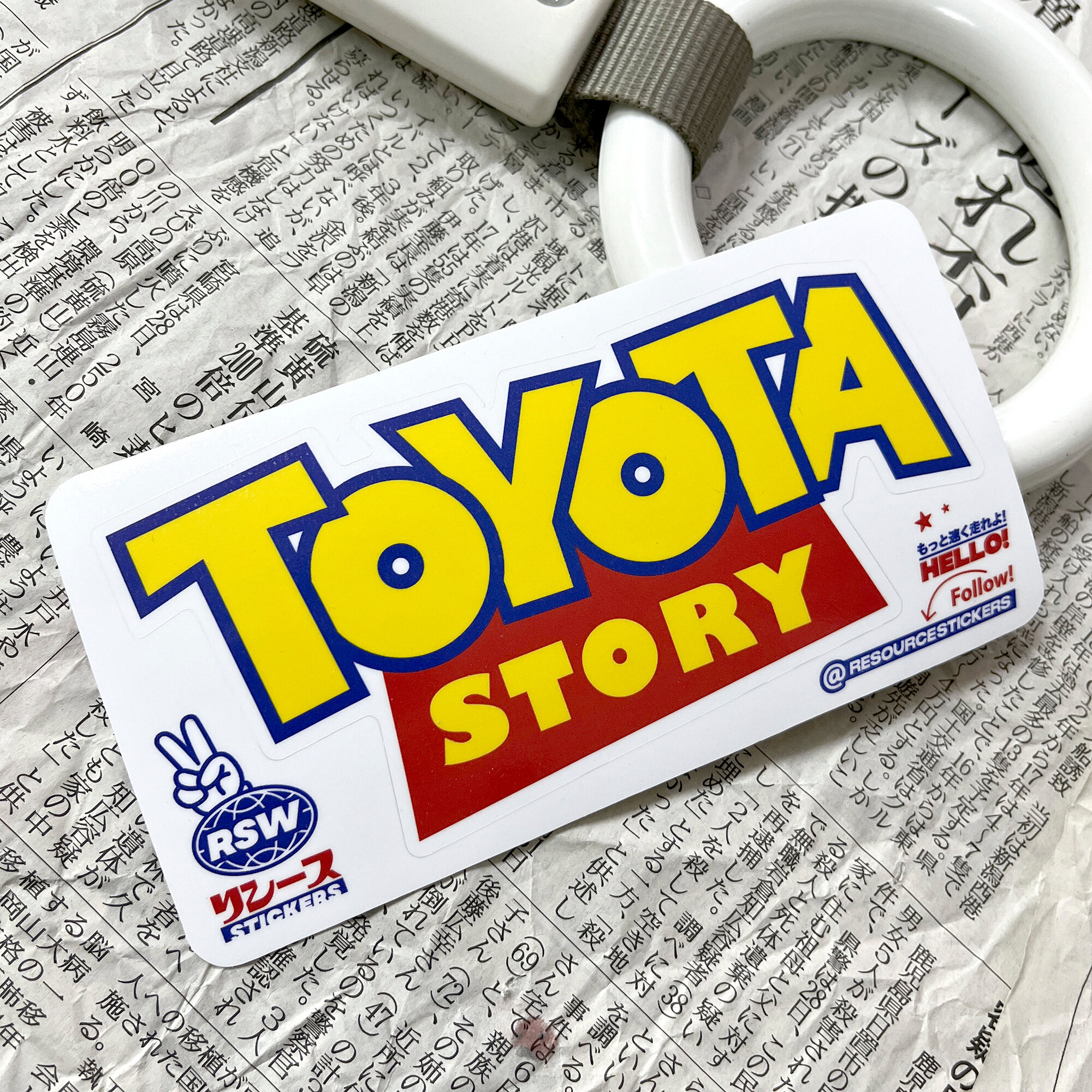 Наклейка на авто c японским брендом Yokohama, 2шт 19х3.6 см / Resource Stickers