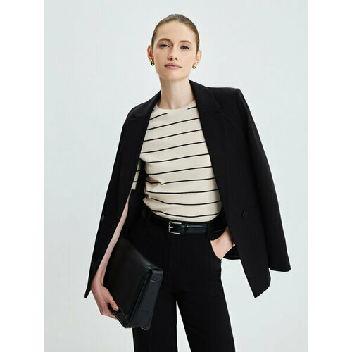 фото Футболка zarina, размер xl (ru 50)/170, белый