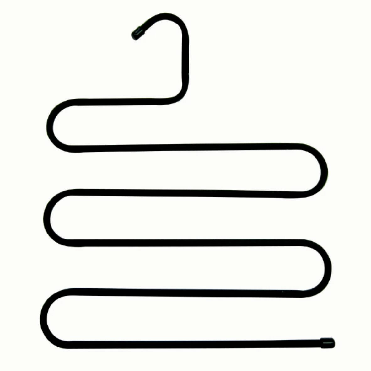 фото Вешалка для брюк Spaceo 31x40x0.8 см металл покрытие soft touch цвет чёрный