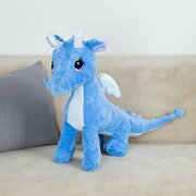 Мягкая игрушка Дракон 45 см (голубой)