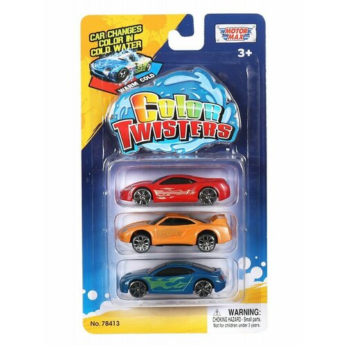 Набор  Color Change Cars 3 машинки меняющие цвет