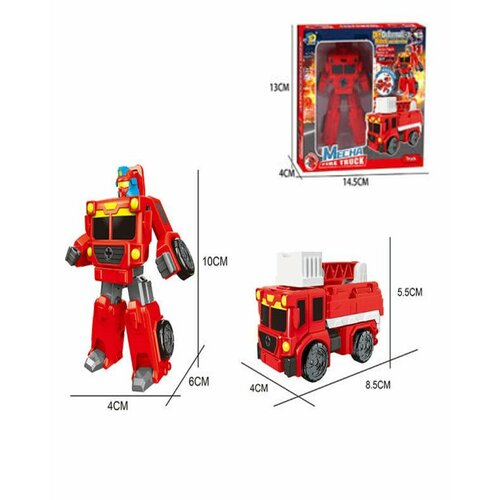 Робот-трансформер 1toy Тракботы Пожарная автолестница робот трансформер 1toy тракботы экскаватор